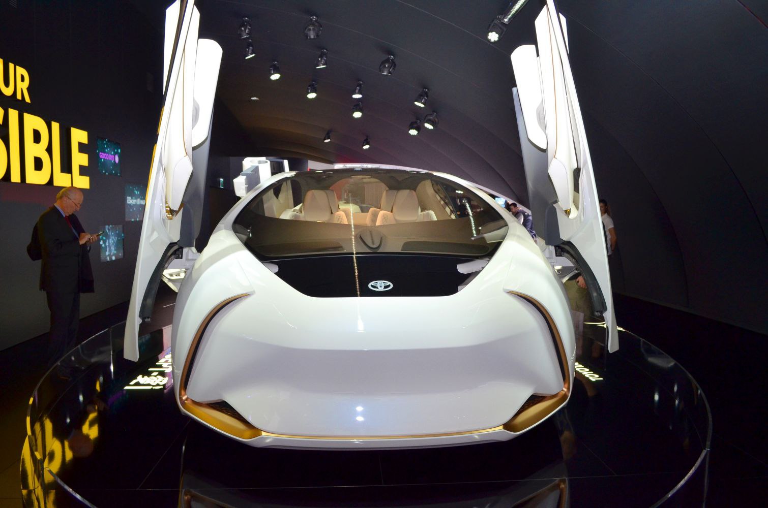 Futuristic smooth front and gullwing doors