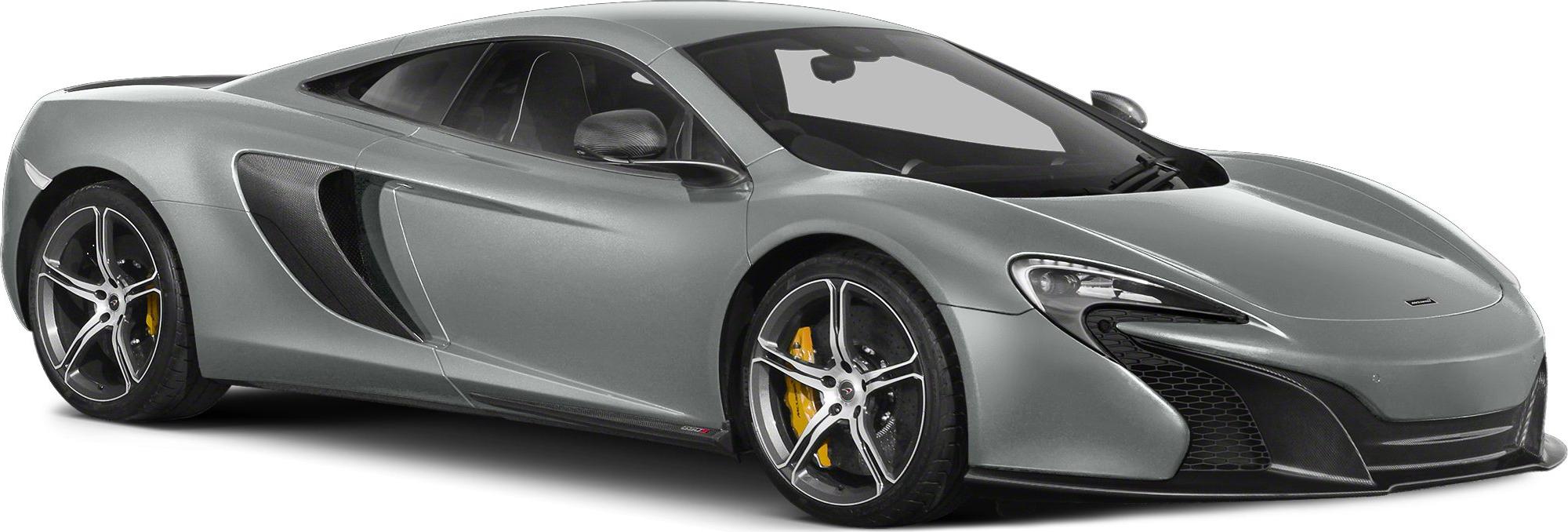 Silver sports car with aerodynamic shape and carbon fiber side air vents
