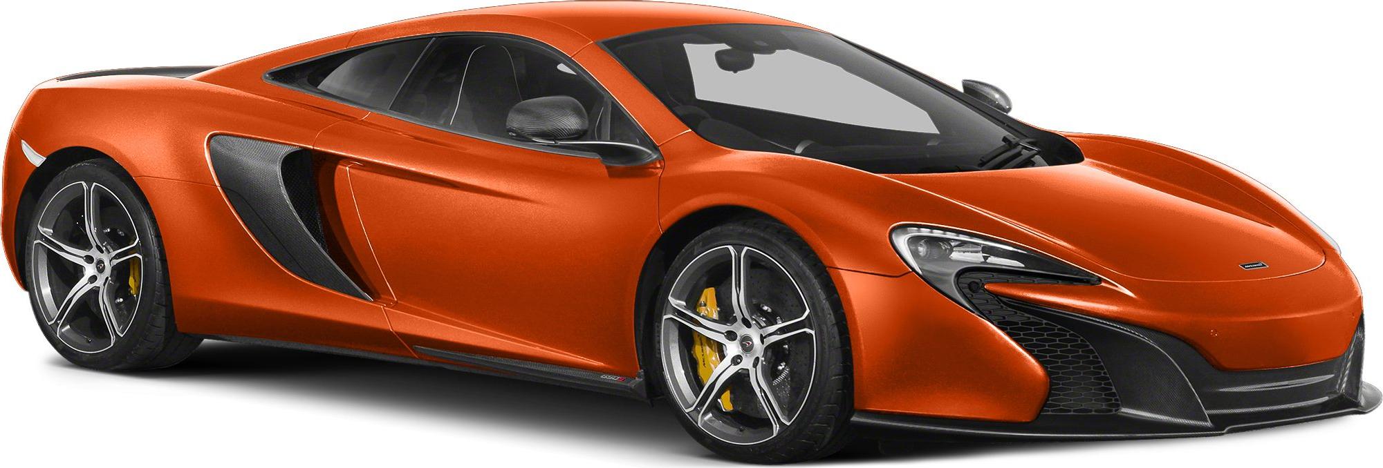 Aerodynamic coupe with front air intakes and alloy wheels