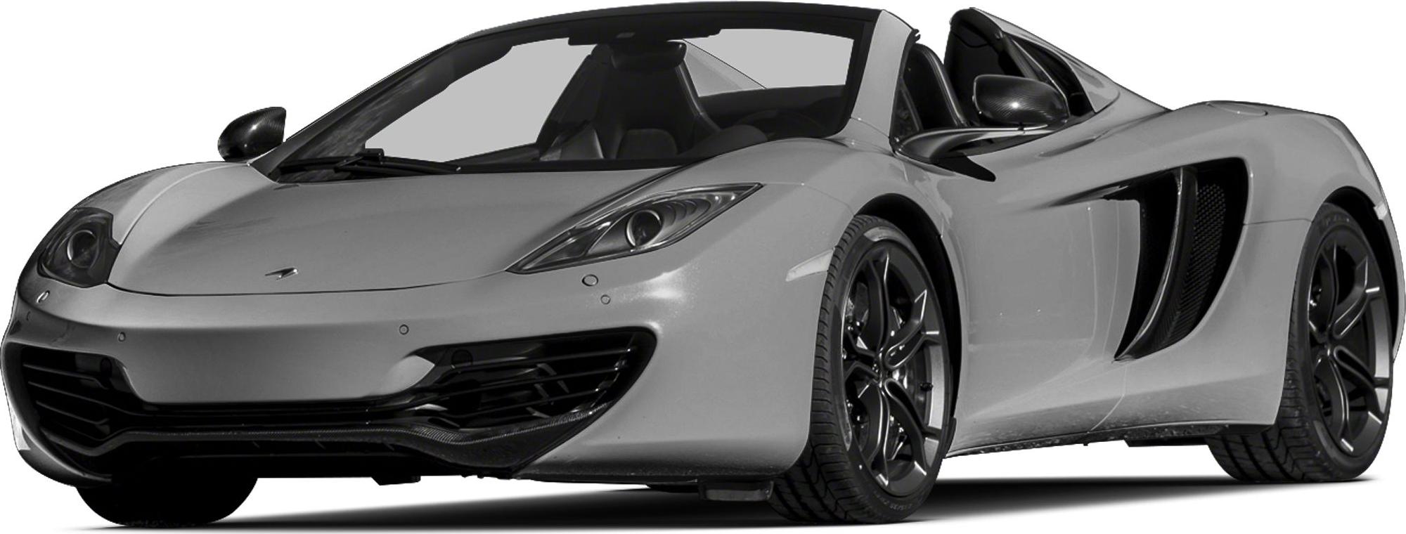 Convertible sports car front with aerodynamic design and side air intakes