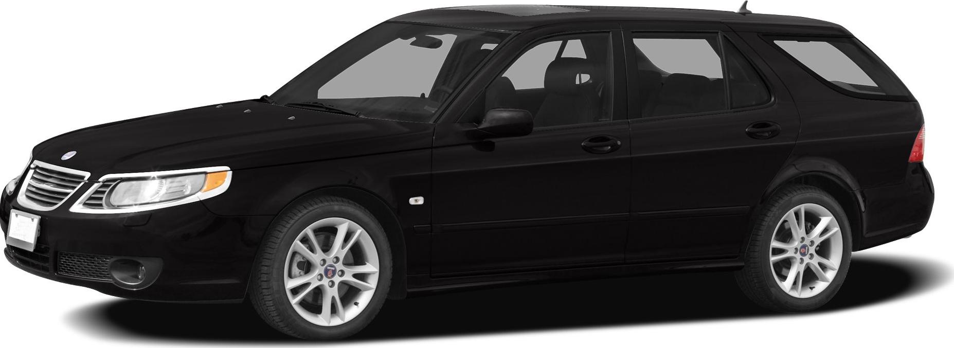 Sporty black station wagon with chrome grille and alloy wheels