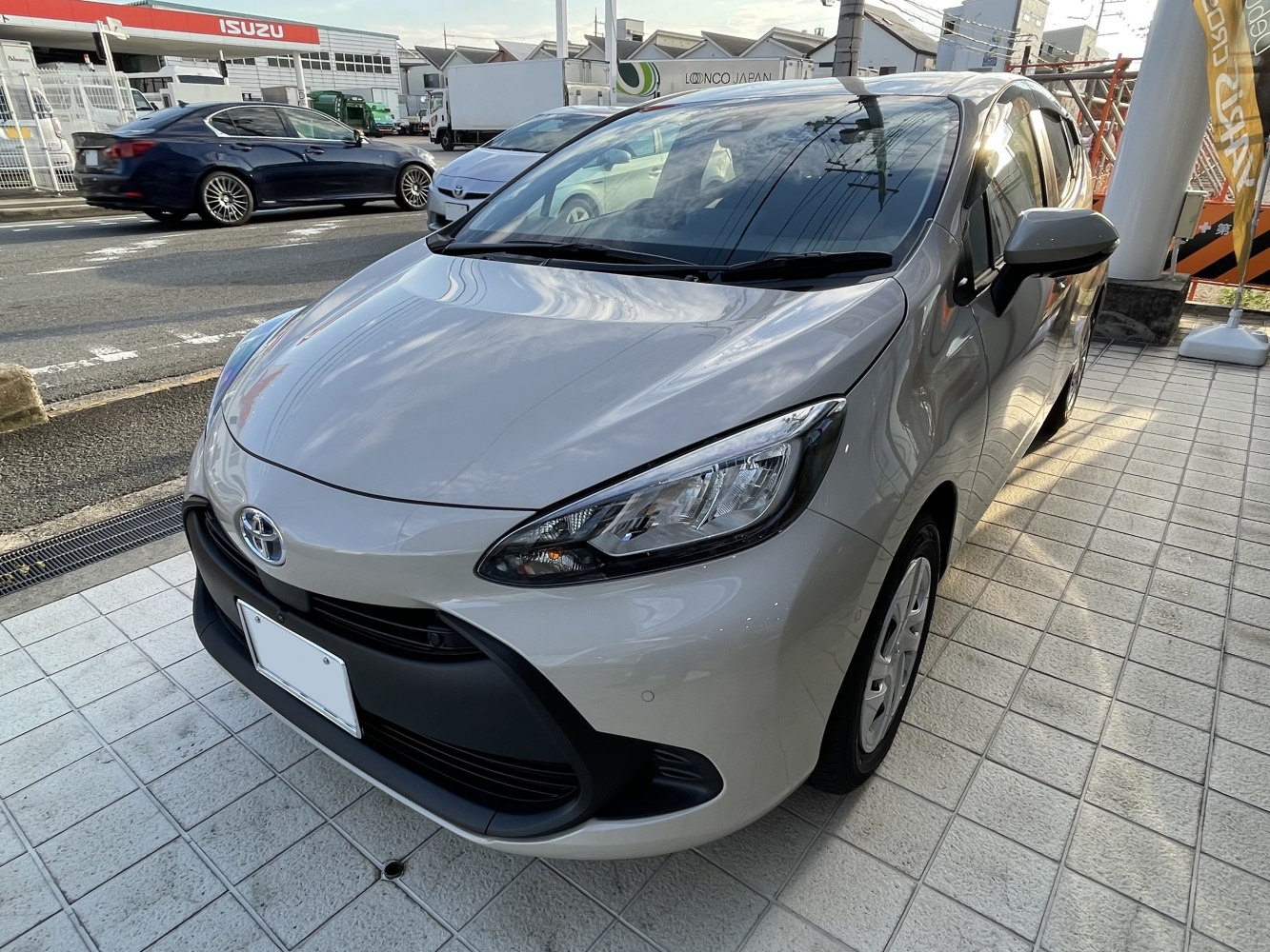 Front exterior close-up with headlight and grille