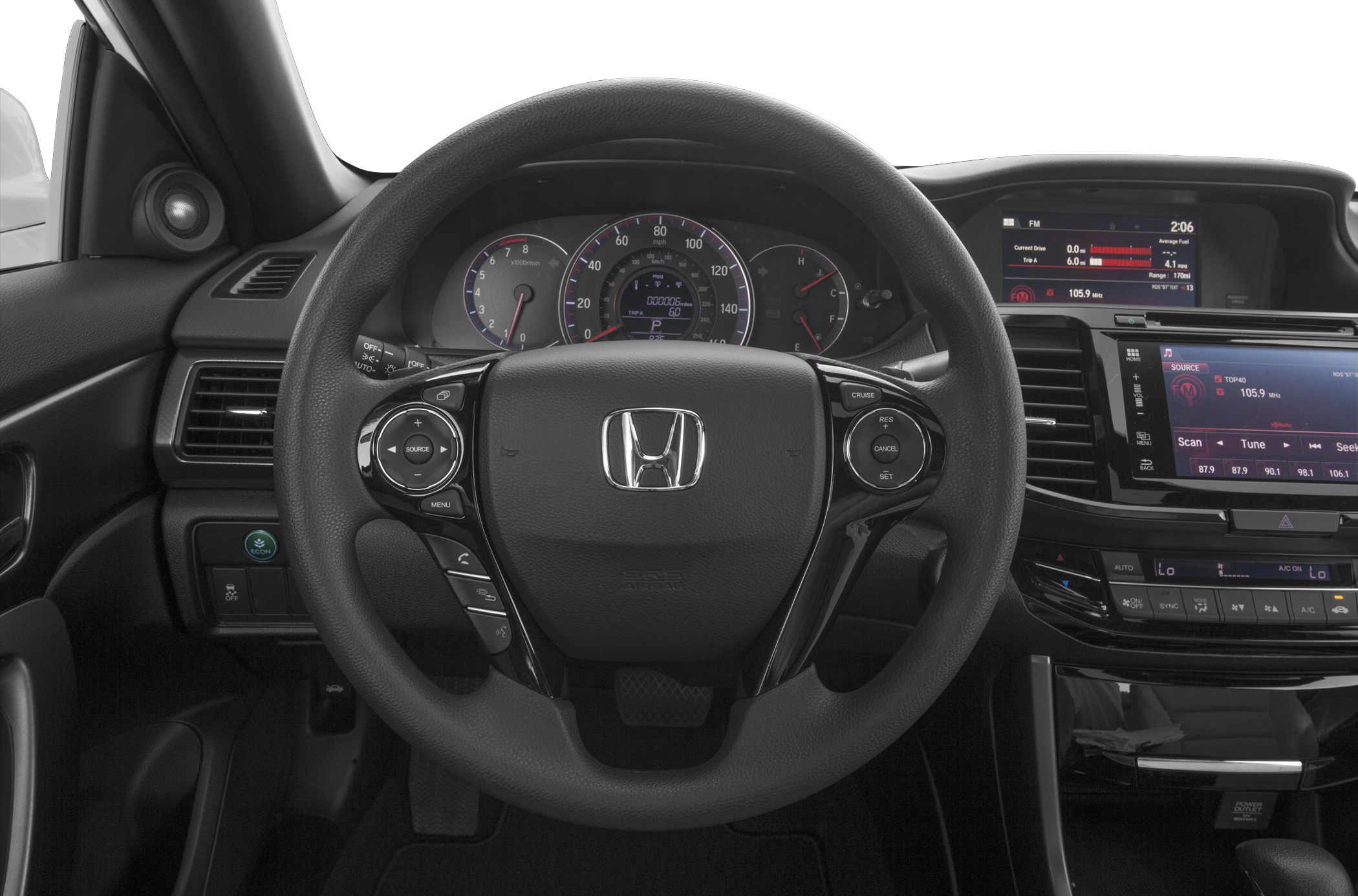 Steering wheel with controls and digital dashboard display