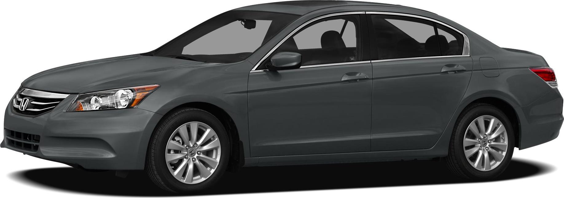 Side profile view of a 2011 sedan with alloy wheels and smooth design lines