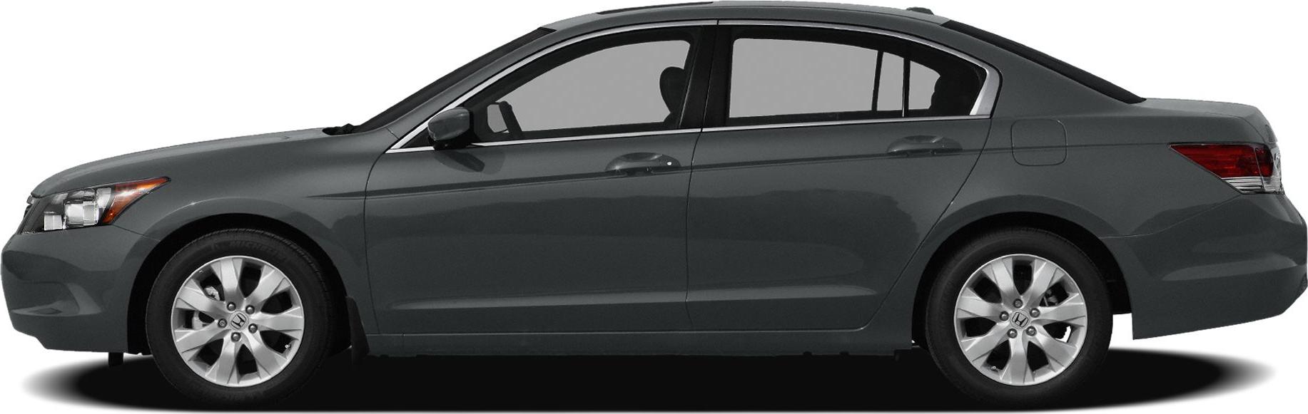 Side profile of a 4-door mid-size sedan with alloy wheels