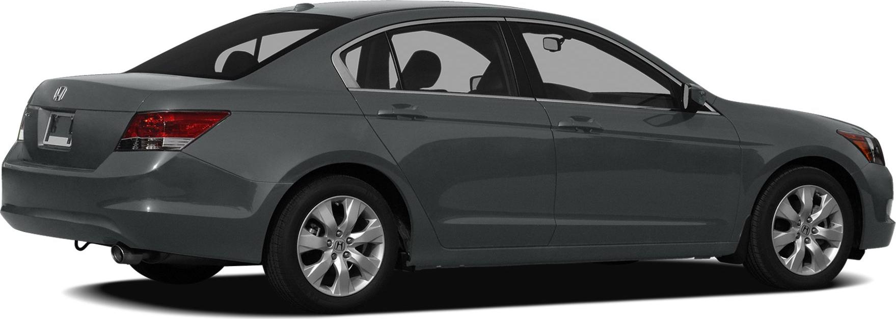 Rear side view of sedan with alloy wheels