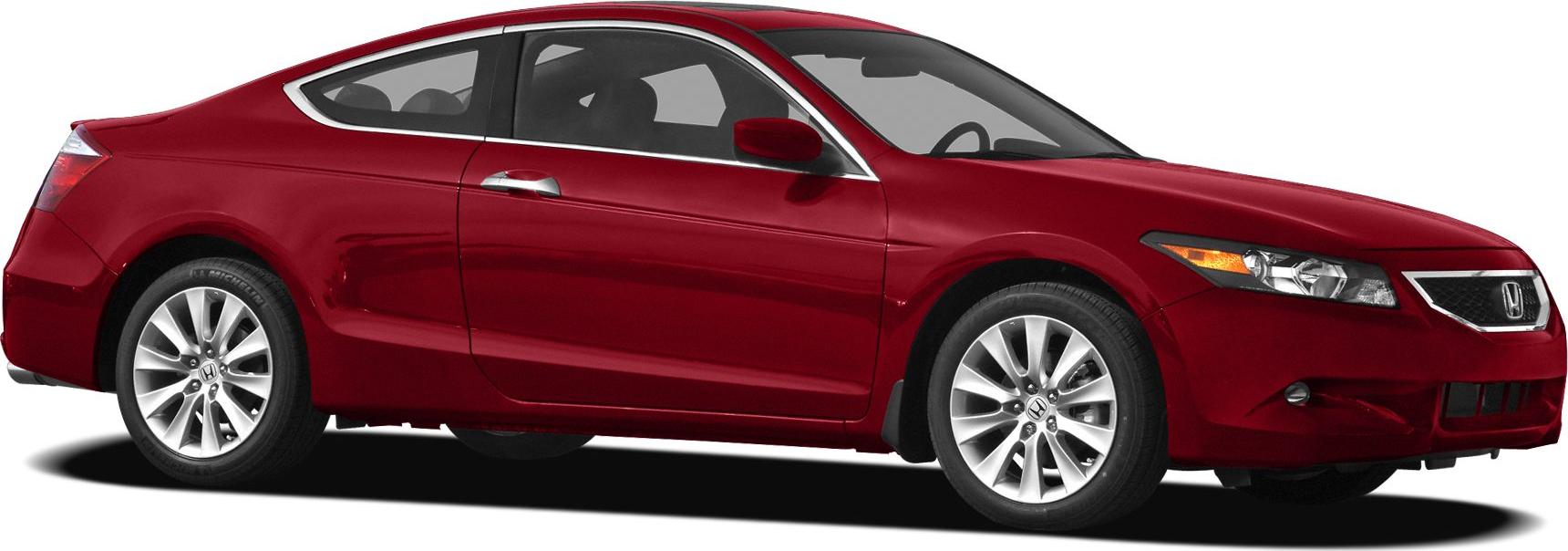 Red two-door coupe with alloy wheels and streamlined aerodynamic design.