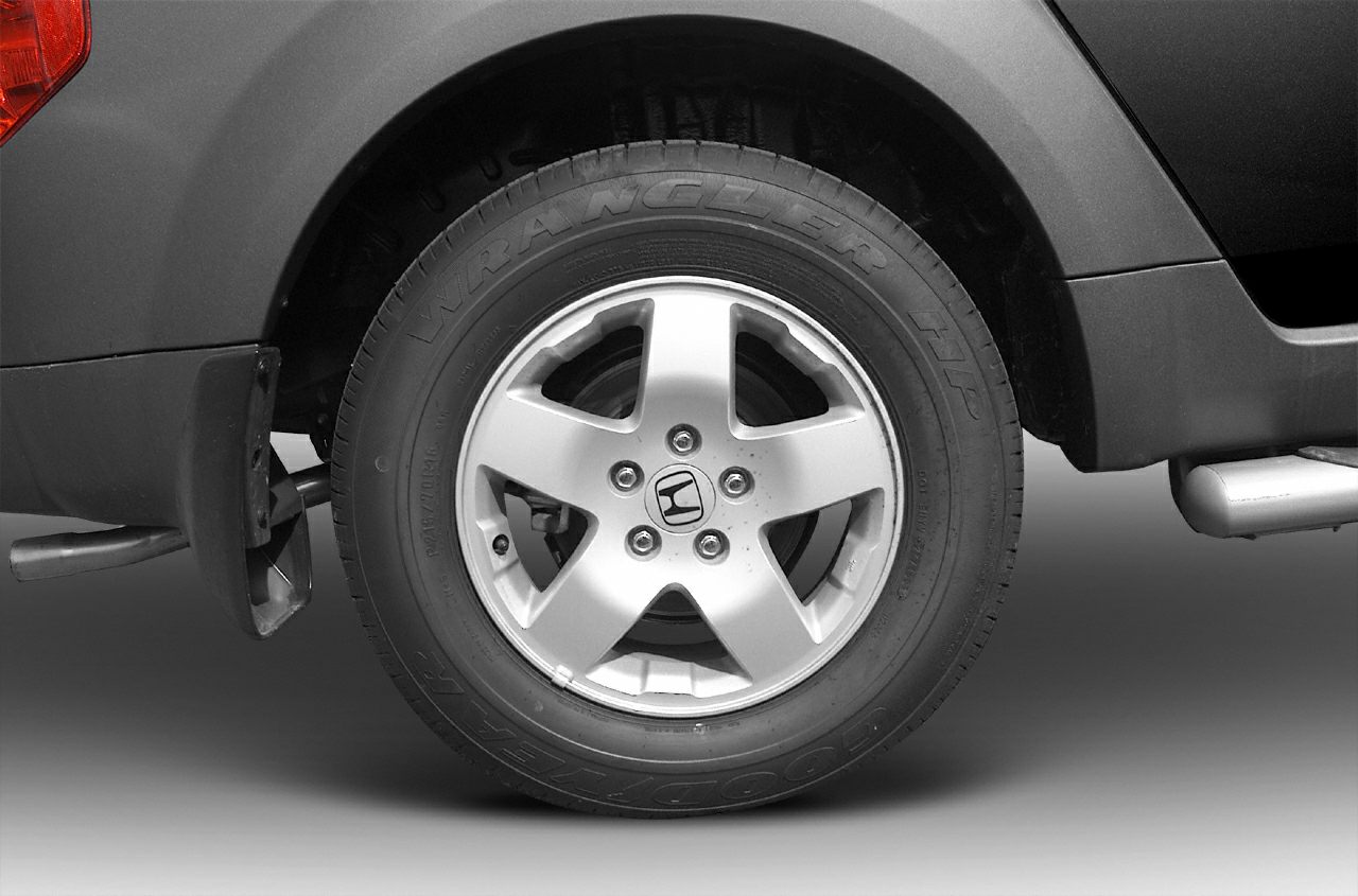 Alloy wheel with Goodyear Wrangler AP tire and surrounding fender area