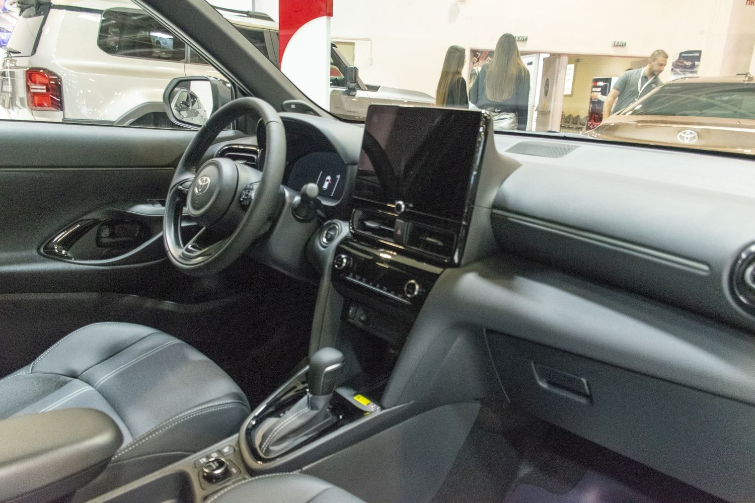 Modern interior with digital dashboard and center touchscreen display