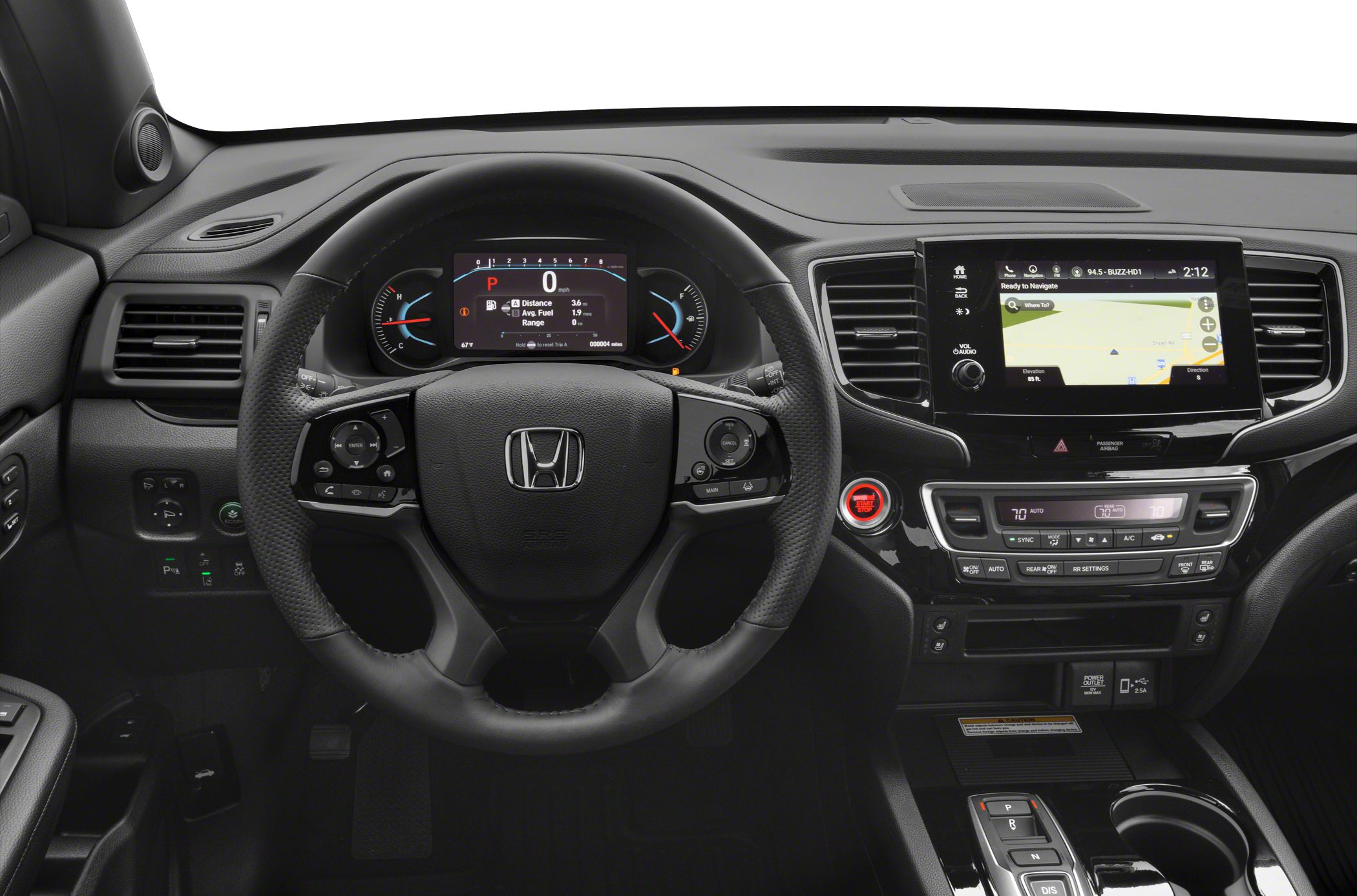 Digital dashboard, multifunction steering wheel, infotainment center