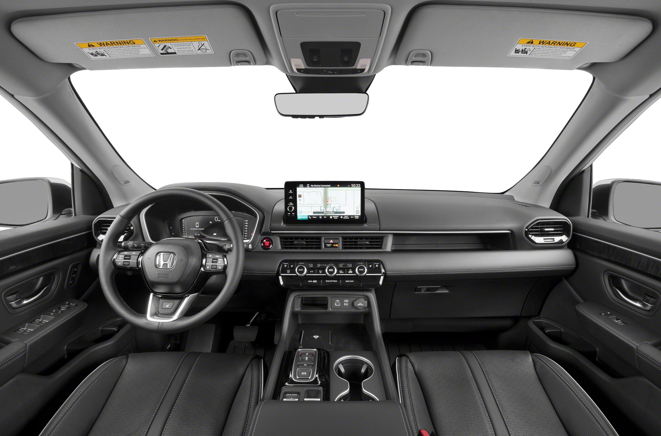Digital instrument cluster and touchscreen infotainment on modern SUV interior