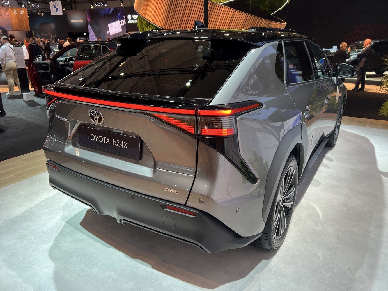 Rear view with LED taillights and AWD badge