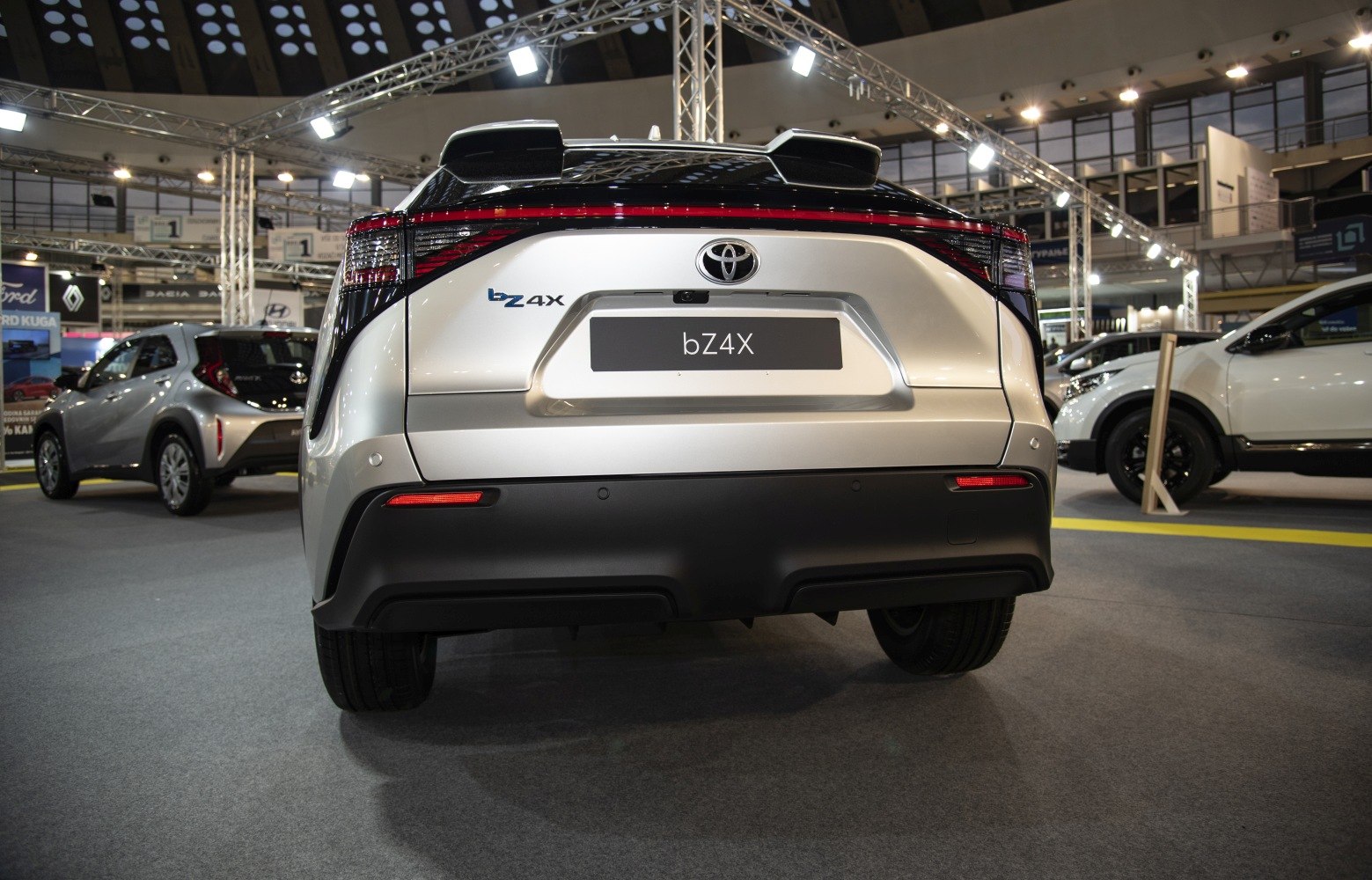 Rear view of SUV with distinctive LED taillights and modern bumper