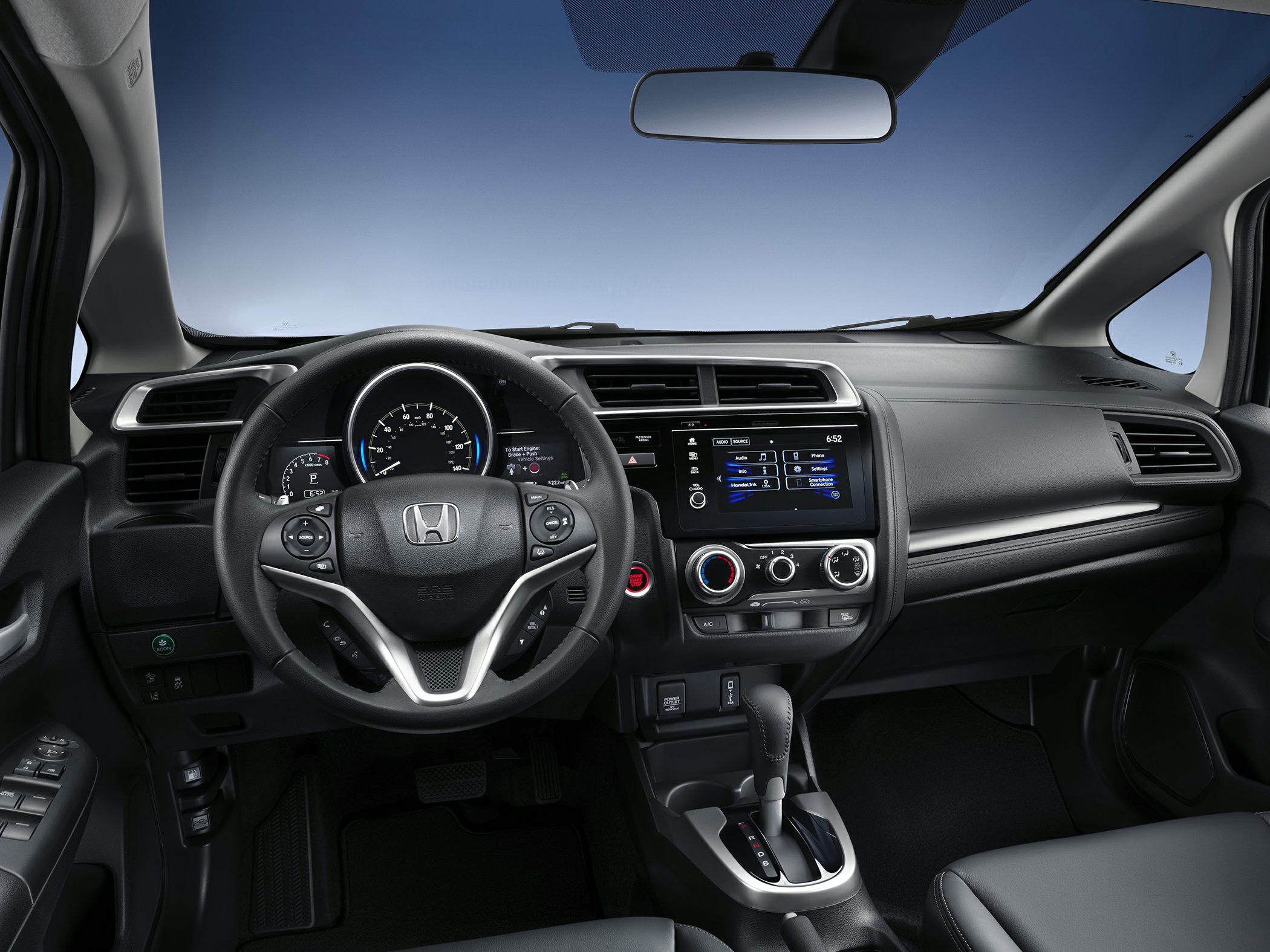 Dashboard with digital instrumentation and multifunction steering wheel