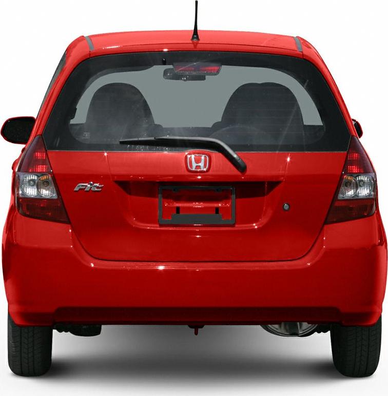 Rear view hatchback with rear wiper and taillights