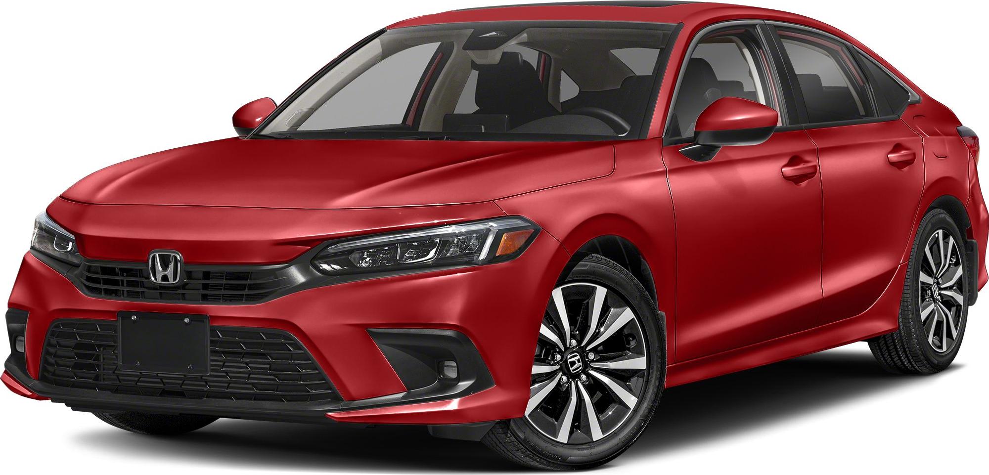 3/4 front-left view, Rallye Red