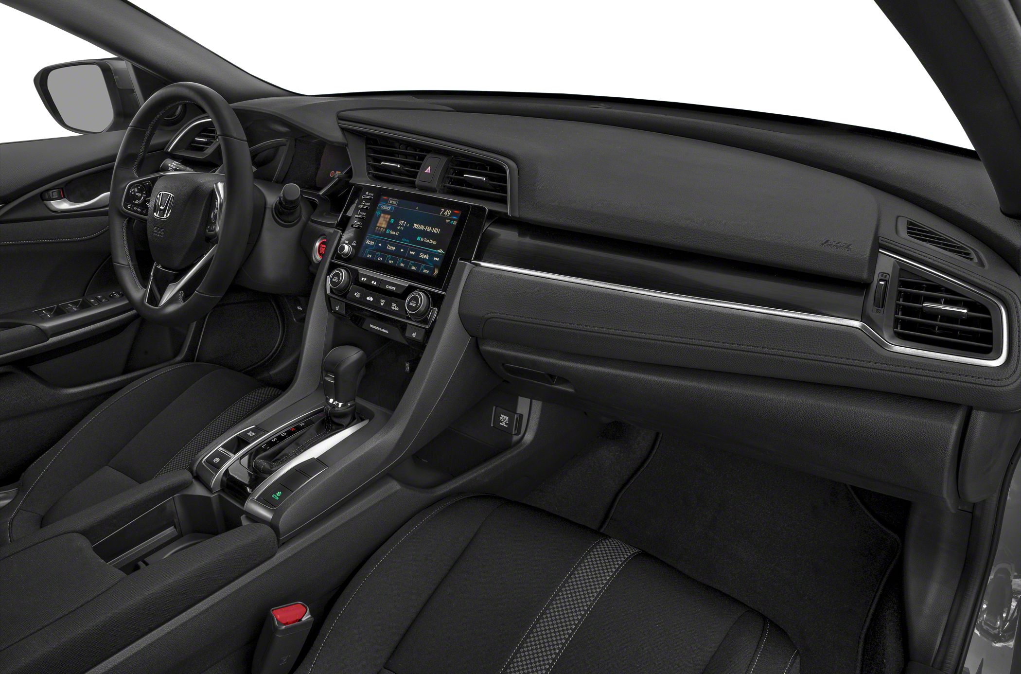 Touchscreen infotainment, automatic gear shift, multifunction steering wheel