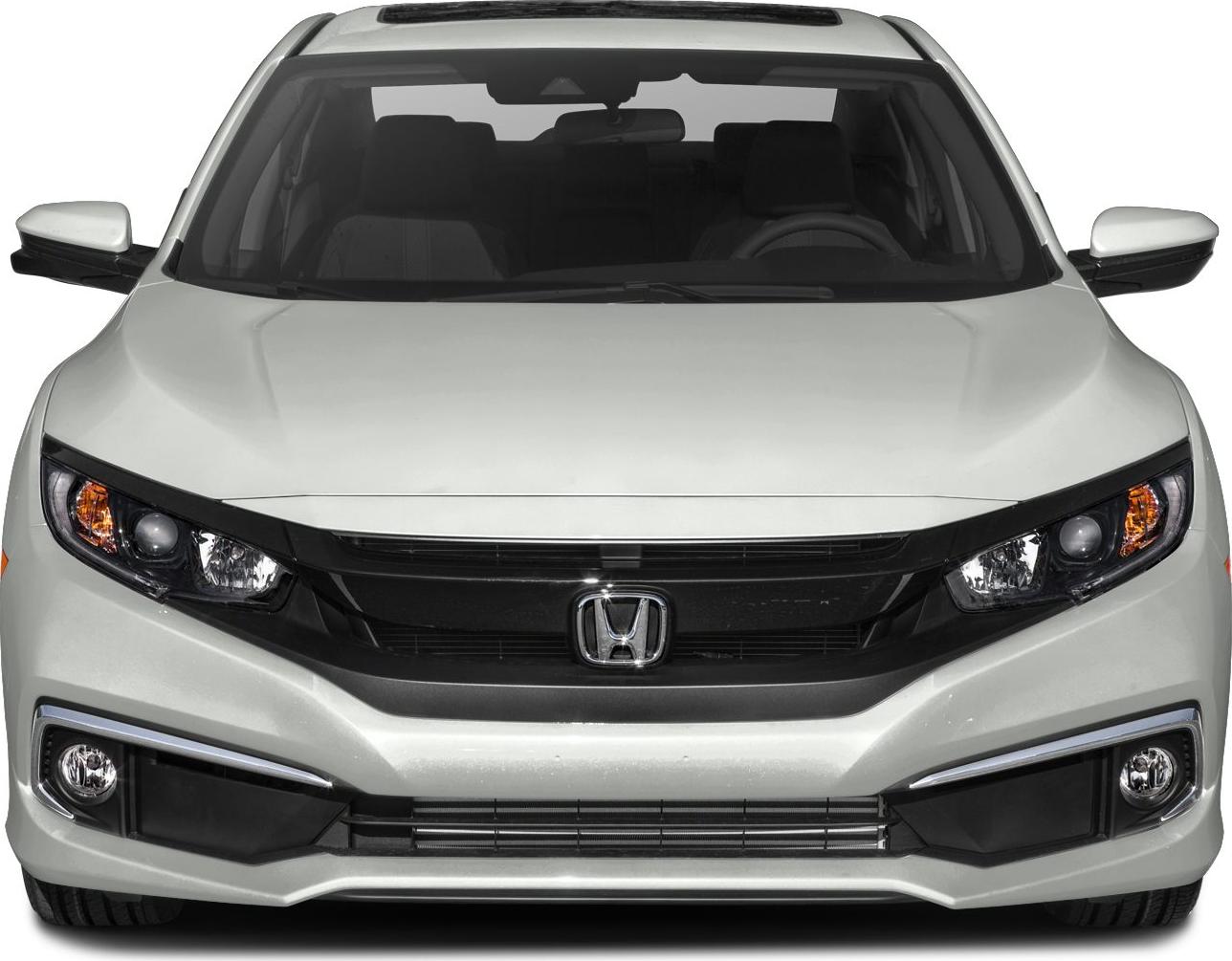 LED headlights and sleek front grille with fog lights