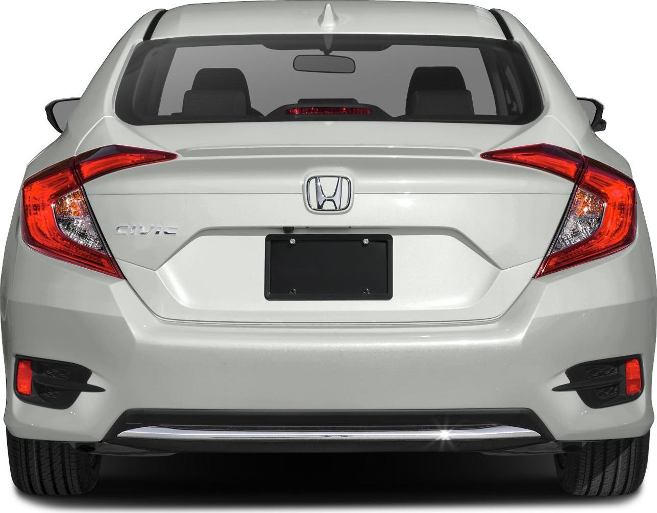 Distinctive rear tail lights and clean bumper design of a modern sedan