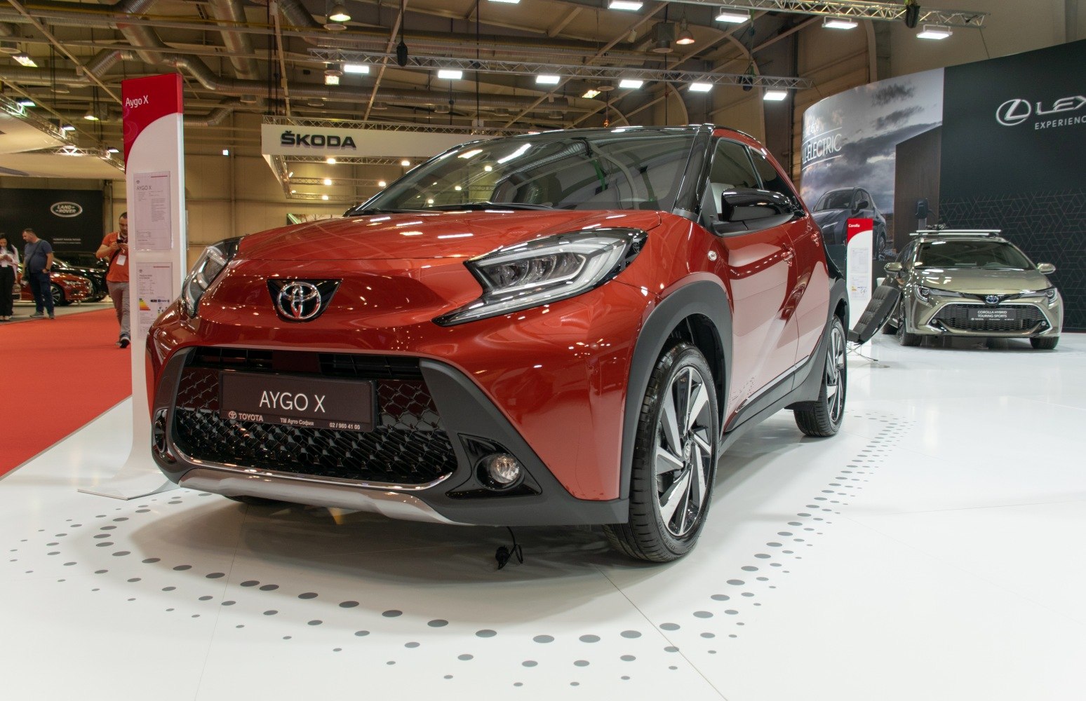 Front view with LED headlights and grille design.