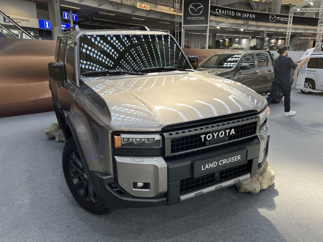 Bold front grille and multi-LED headlights on rugged SUV front end