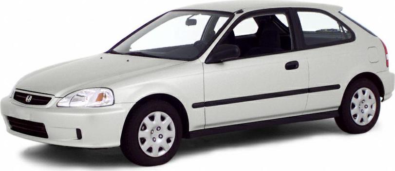 Compact hatchback vehicle with three-door design and smooth aerodynamic shape