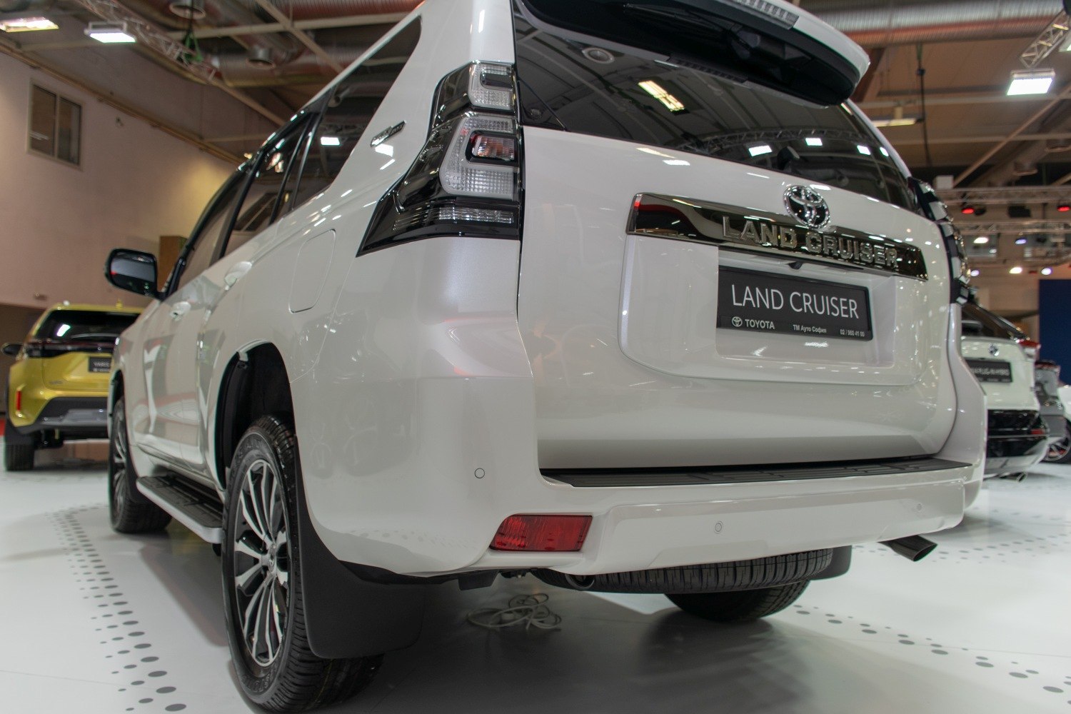 Rear close-up of SUV with modern taillights and alloy wheels