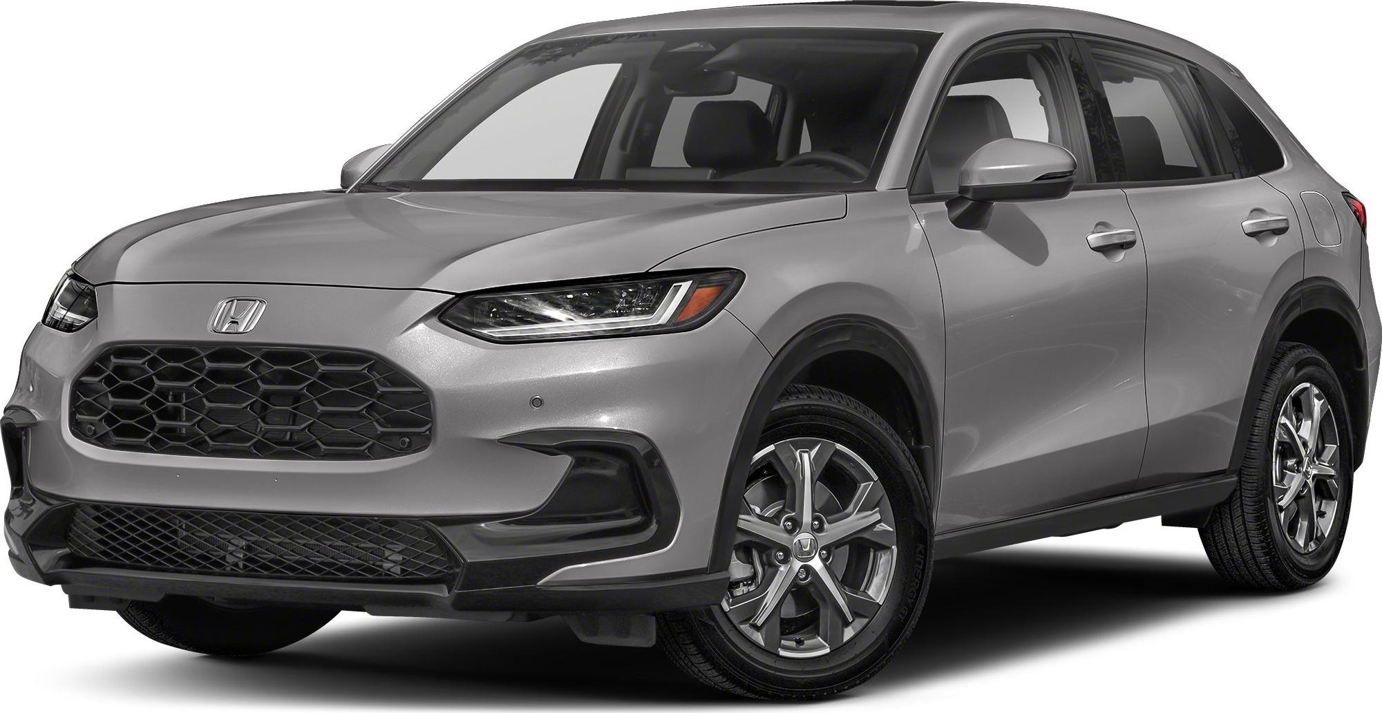 Front grille and LED headlights of a modern SUV