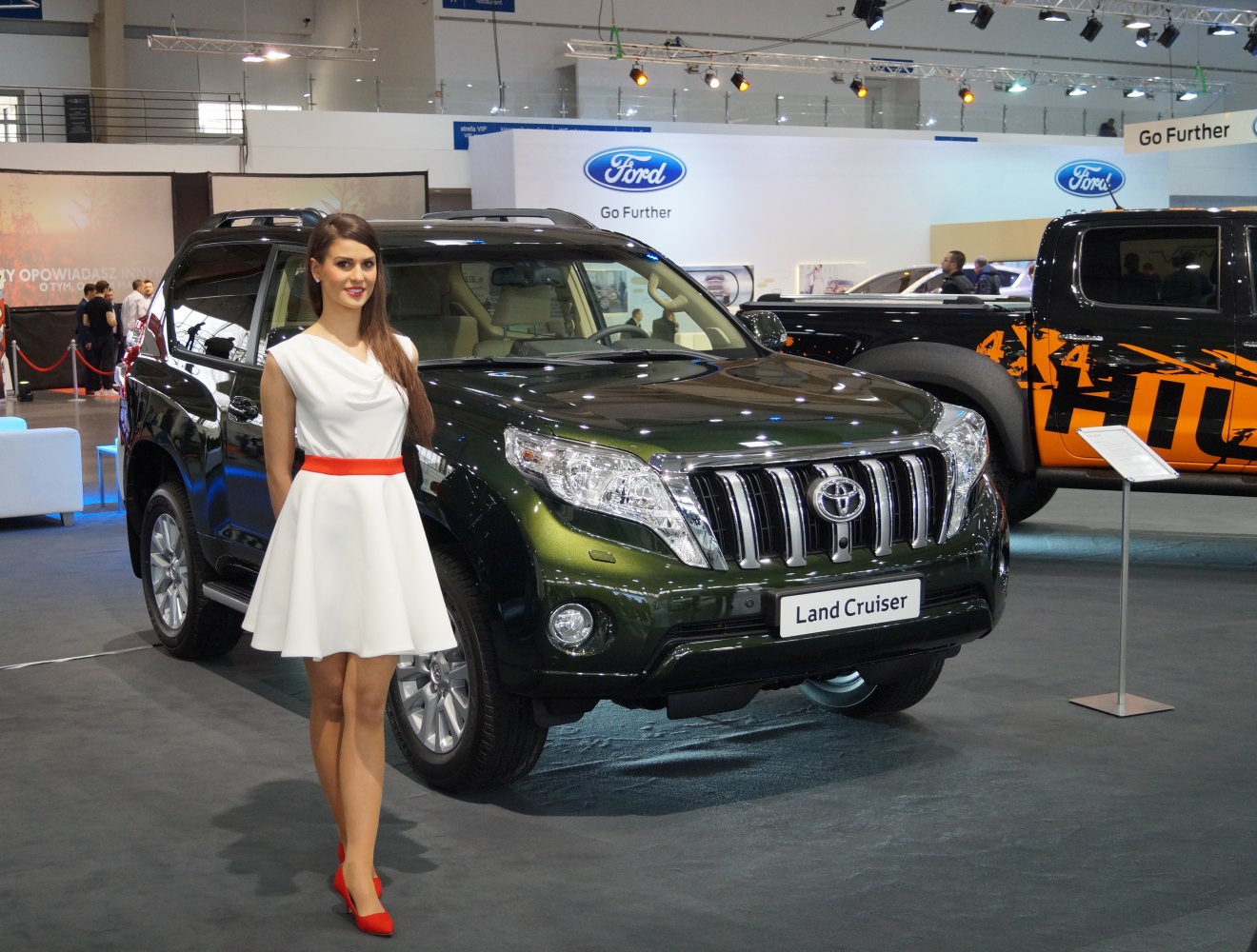 SUV front view with prominent grille and headlights
