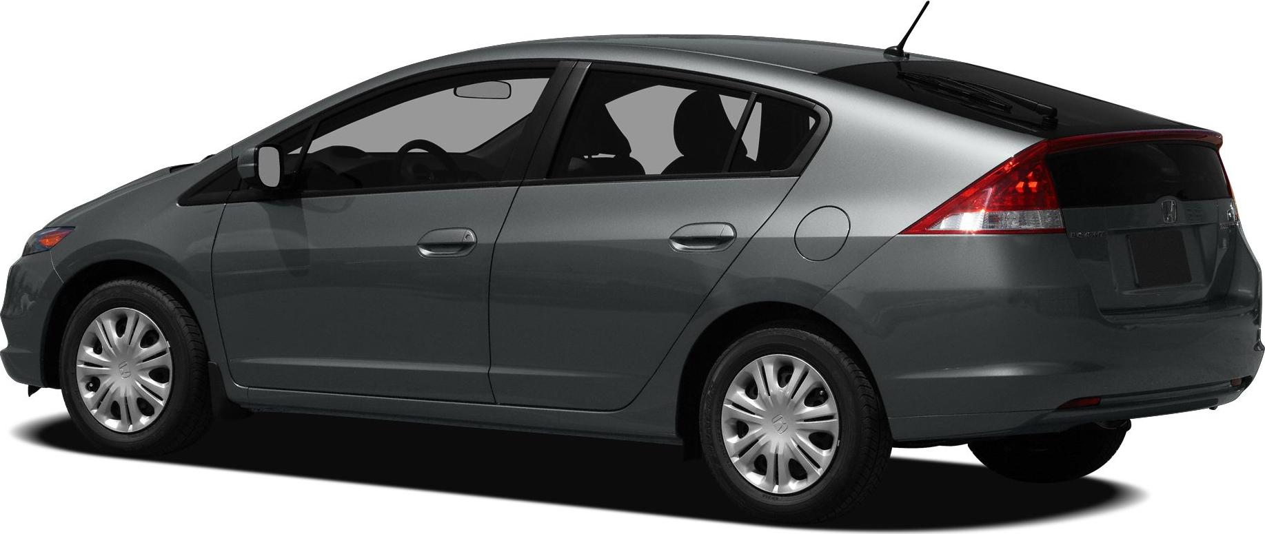 Side profile of a compact hatchback with aerodynamic design and distinctive rear window shape