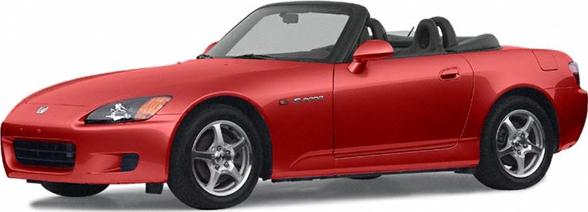Red convertible two-seater sports roadster with sleek aerodynamic design