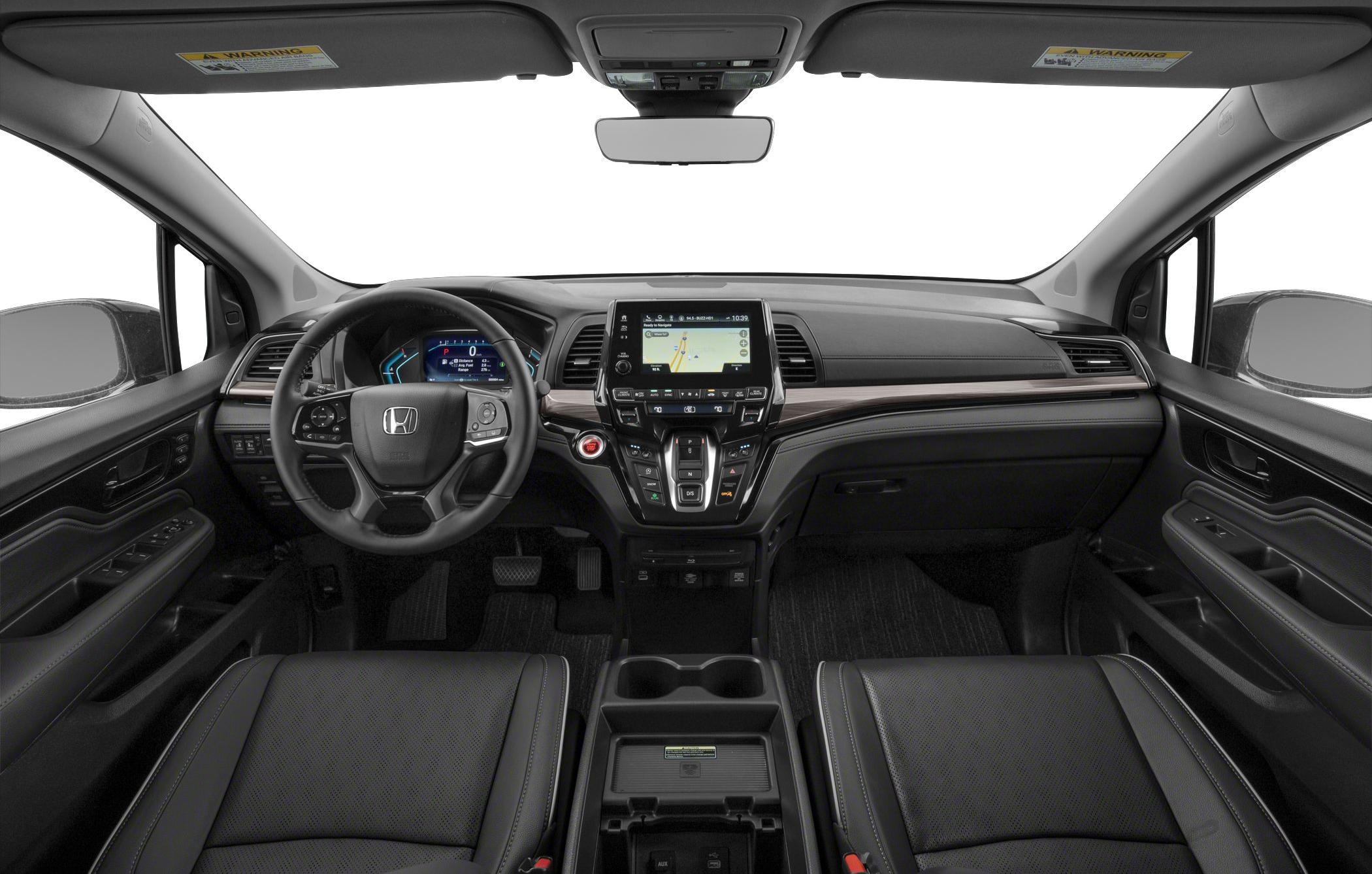 Modern dashboard with digital cluster and touchscreen center console