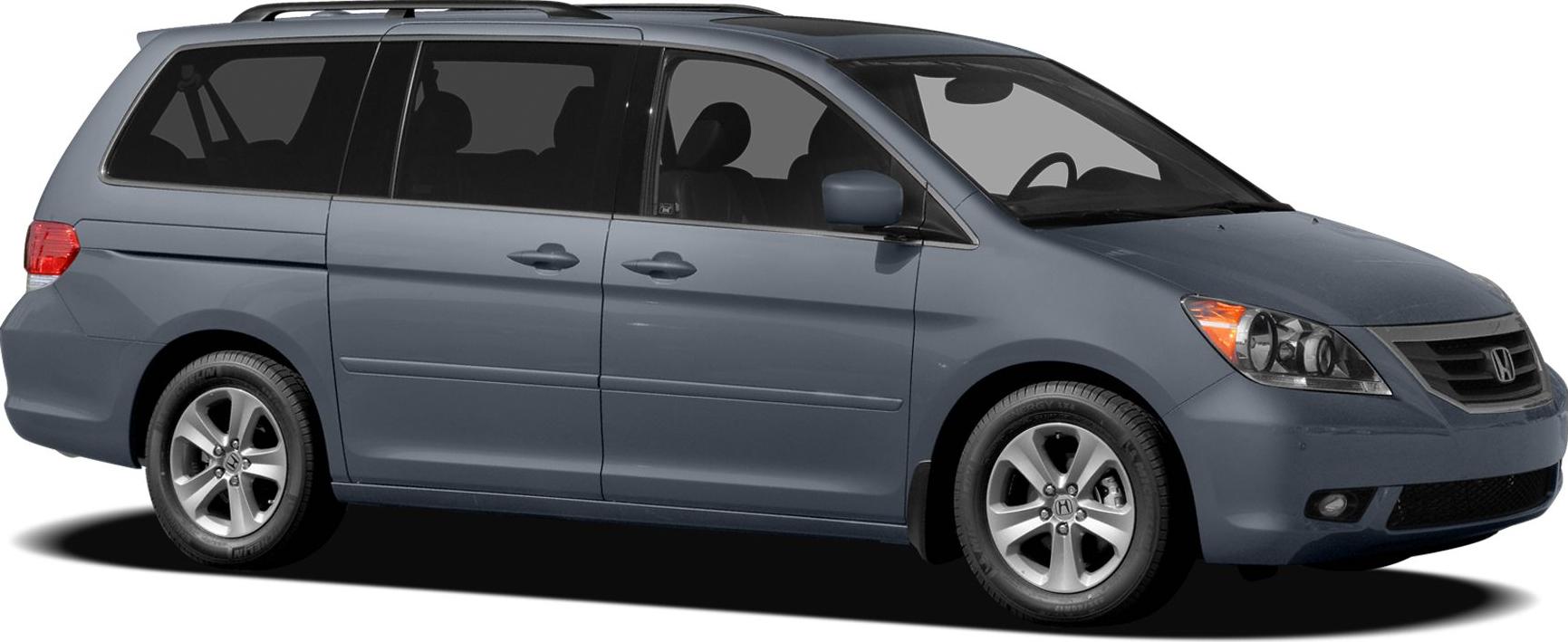 Minivan with sliding doors and alloy wheels