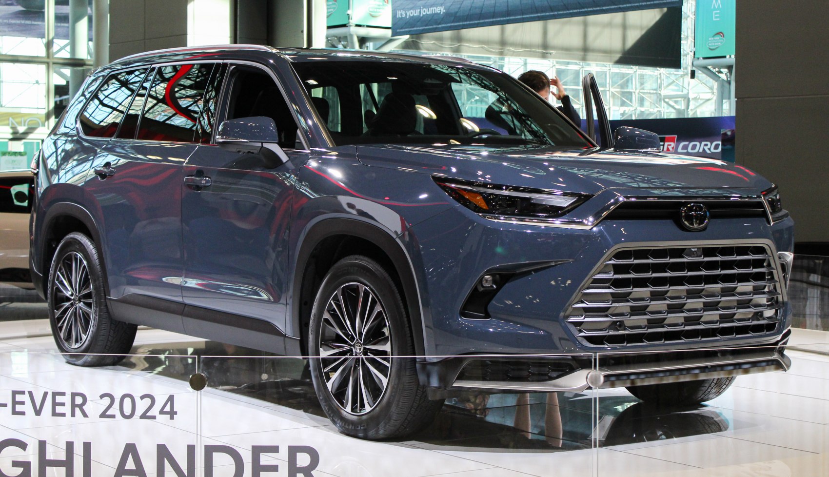 Bold front grille with sleek headlights and dynamic styling
