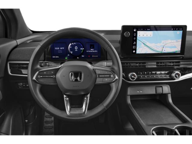 Steering wheel with digital instrument cluster and infotainment touchscreen