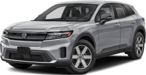 Front and side view of a sleek electric SUV with modern design