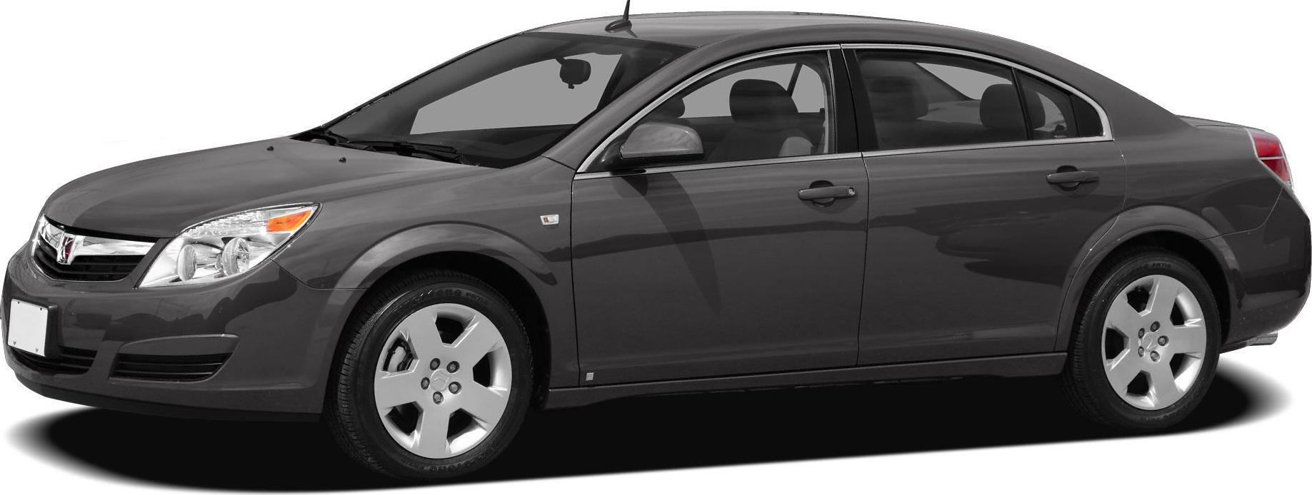 Side profile of a sedan with alloy wheels and four doors