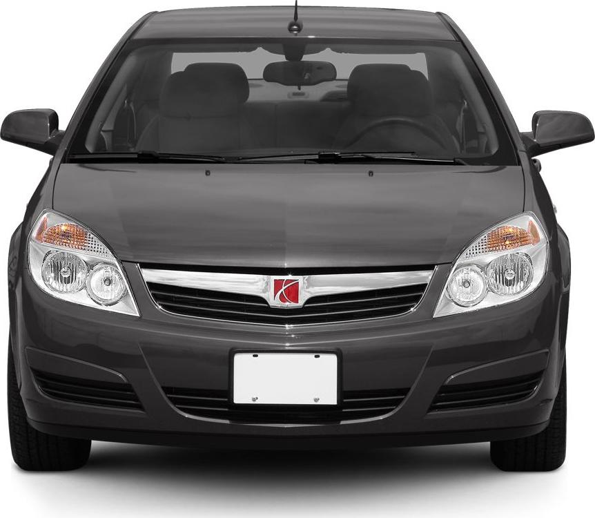 Front view with detailed headlights and chrome grille.