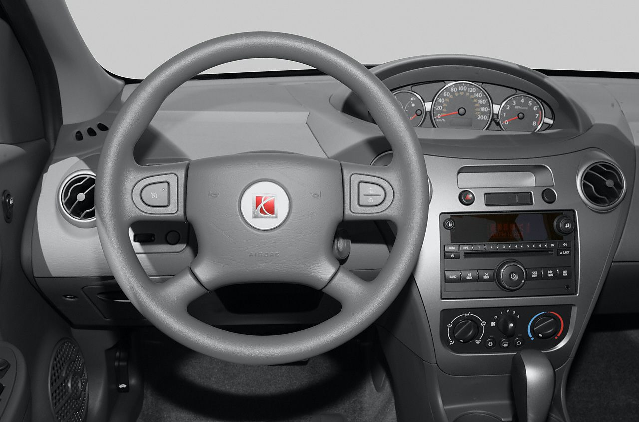 Dashboard and steering wheel with controls and instrument cluster