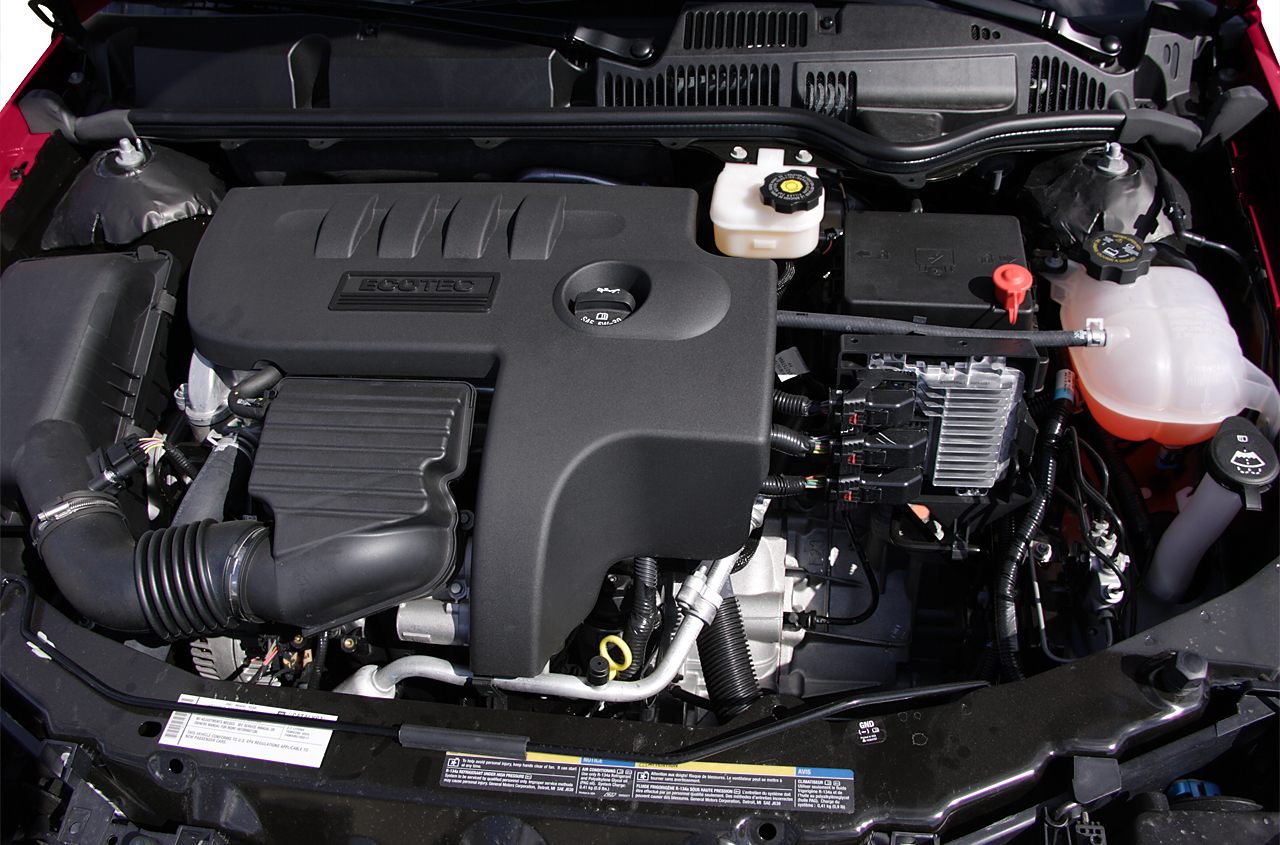 ECOTEC engine cover and key engine bay components