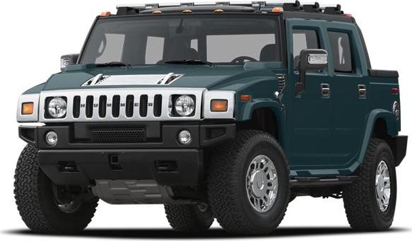 Rugged off-road pickup with bold grille and large tires