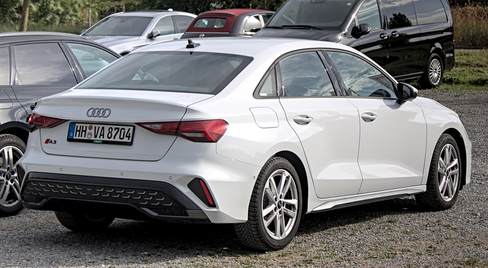 Rear view with updated tail lights and aerodynamic rear design