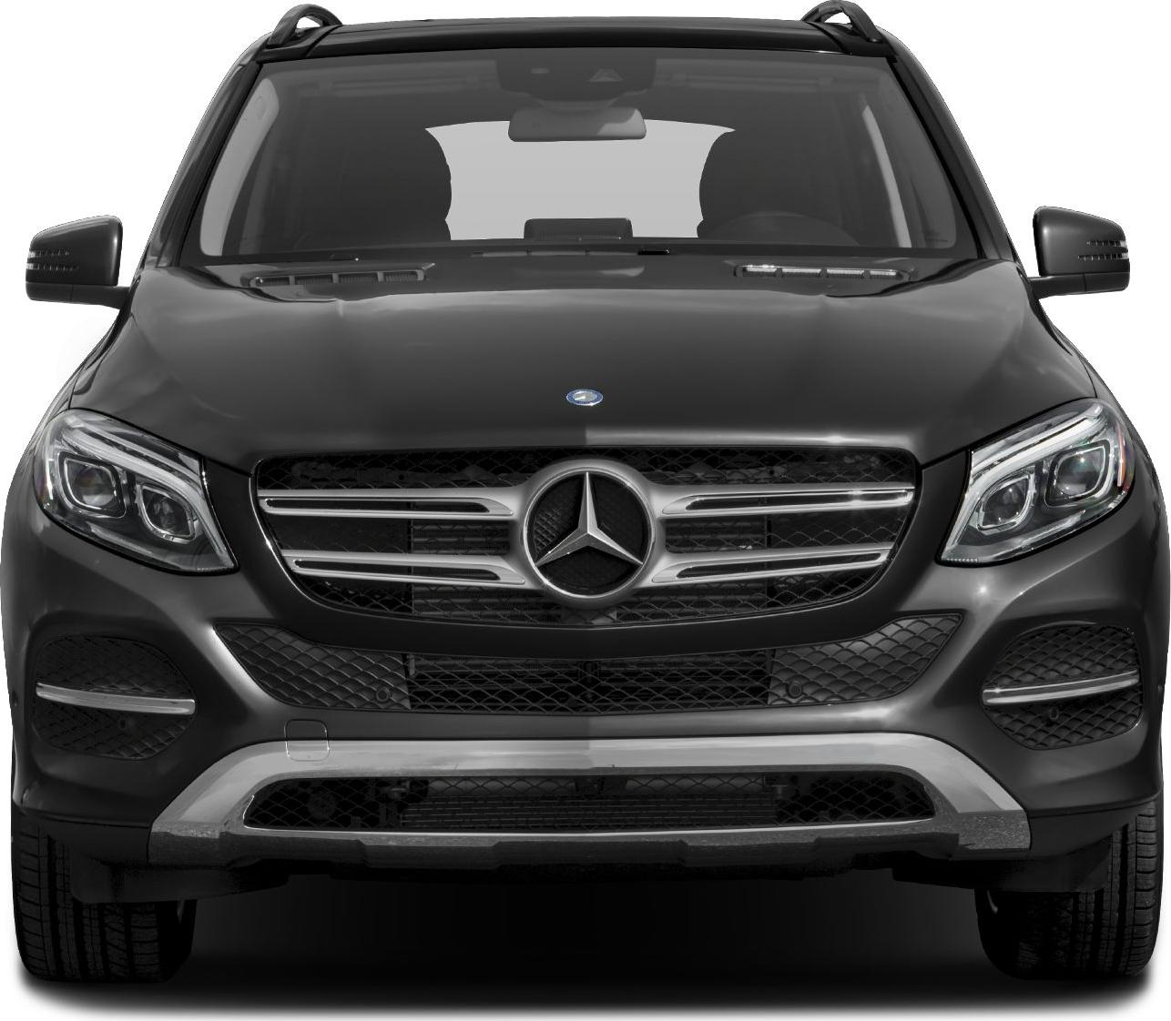 Close-up of front grille and LED headlights of an SUV.