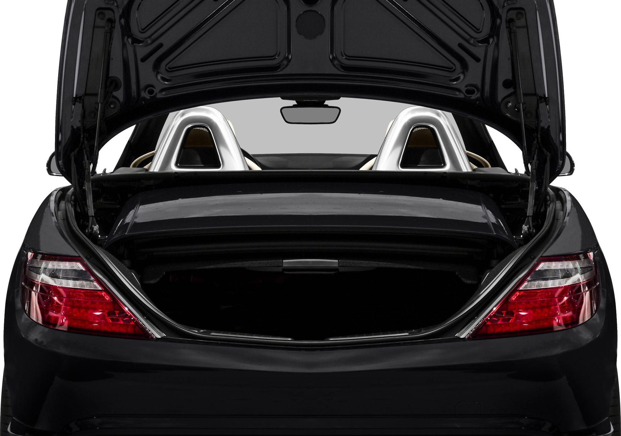 Open trunk rear view with roll bars and LED taillights