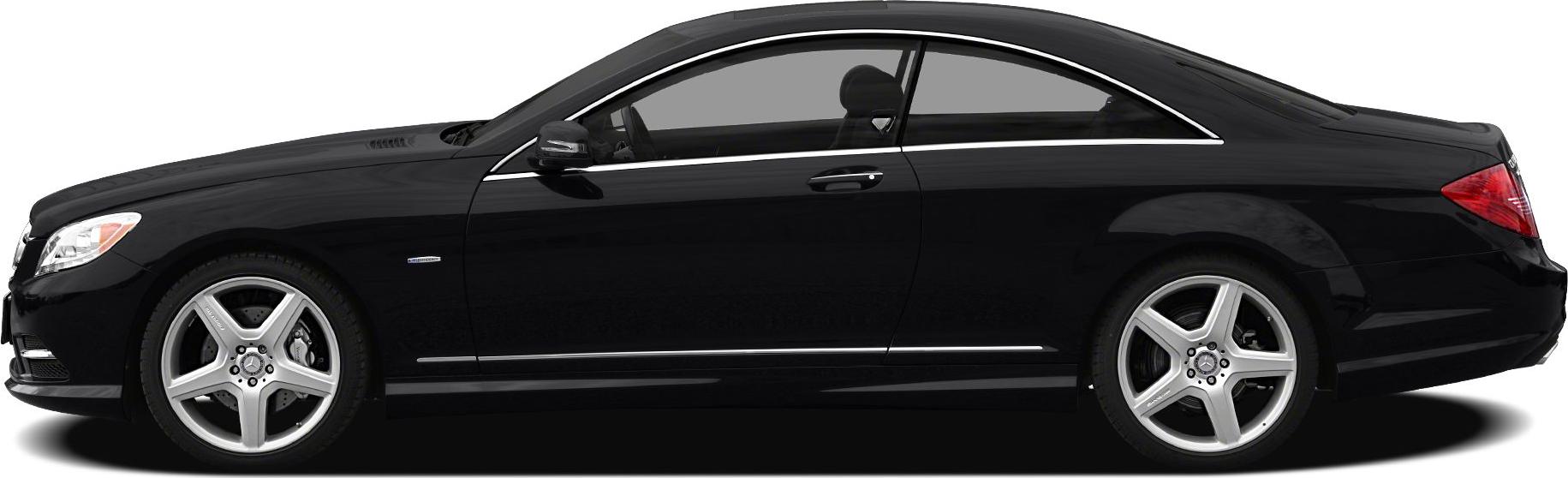 Black luxury coupe with AMG wheels and chrome trim