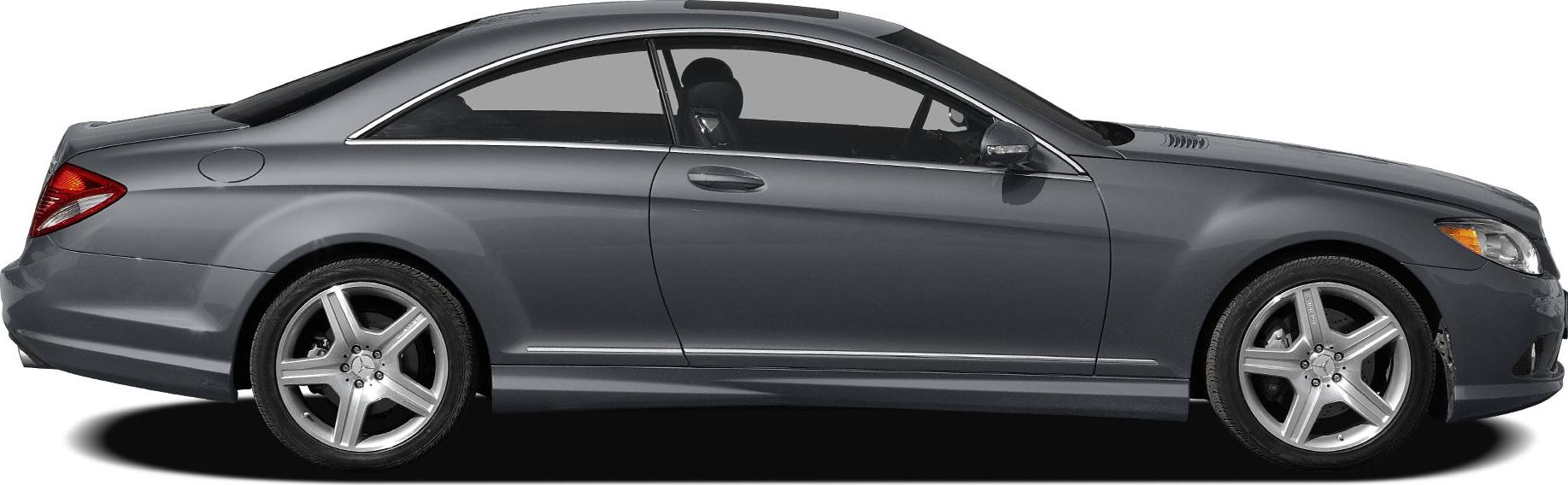 Luxury coupe side profile with five-spoke alloy wheels