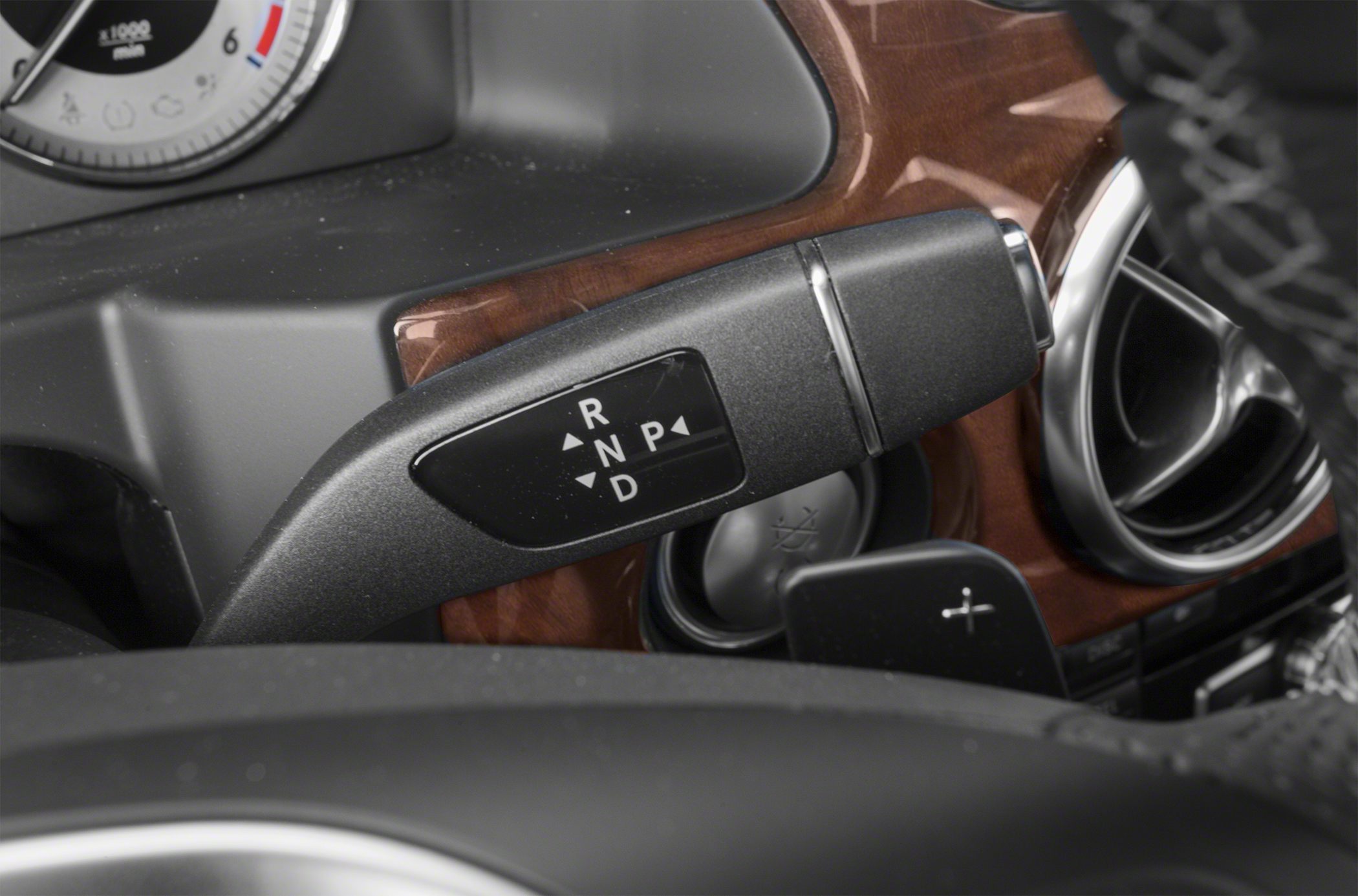 Gear selector lever and luxury dashboard wood trim