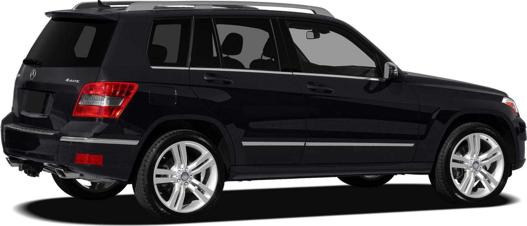 Rear side view of black SUV with alloy wheels and tinted windows
