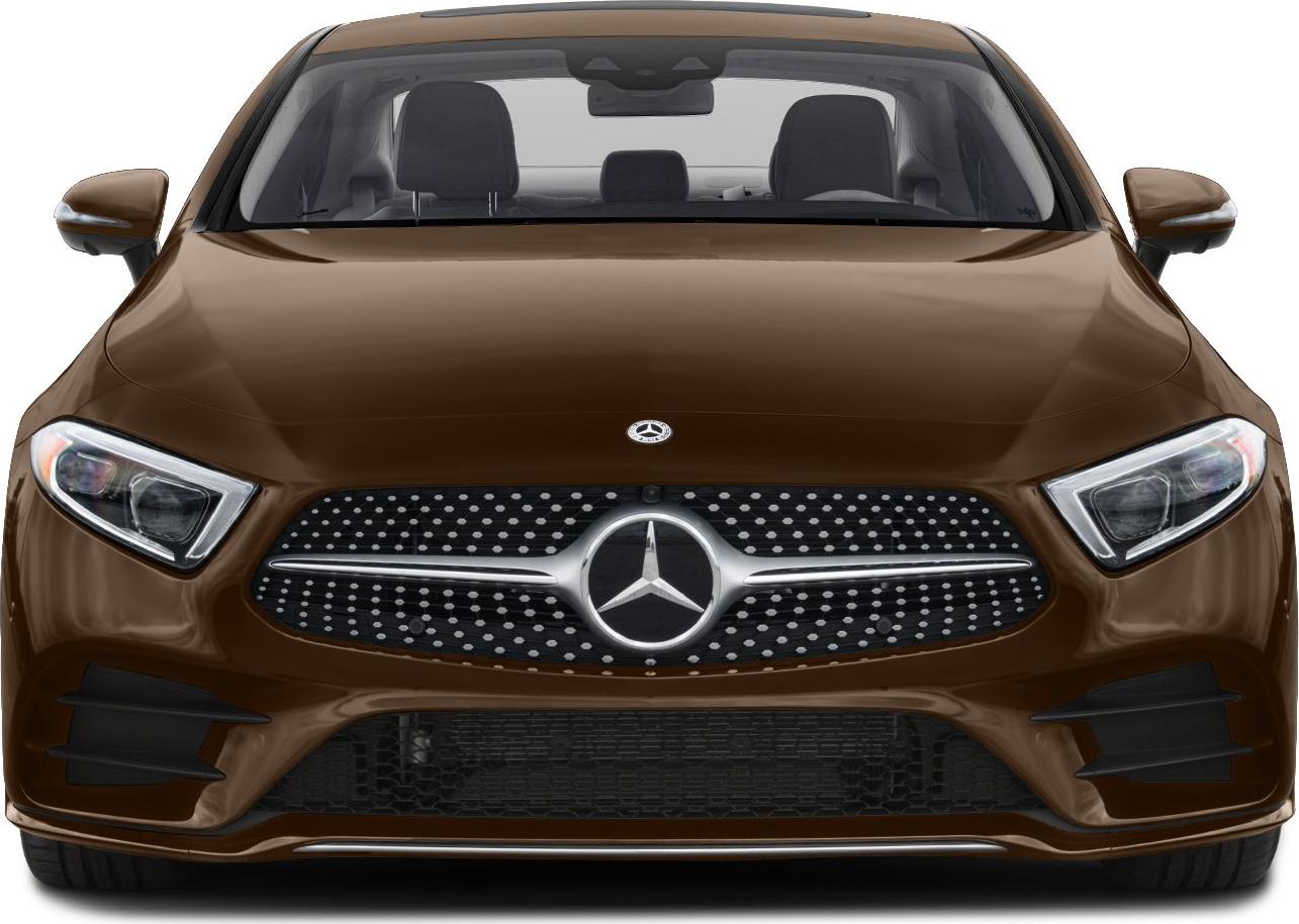 Front view with diamond grille and LED headlights