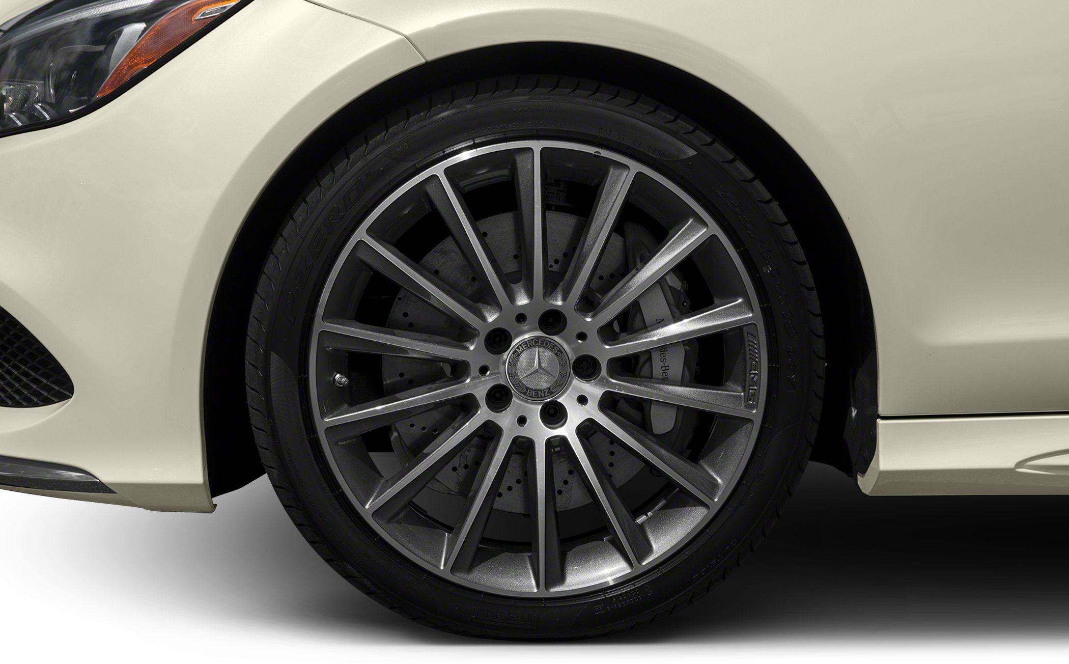 AMG multi-spoke alloy wheel with perforated disc brake